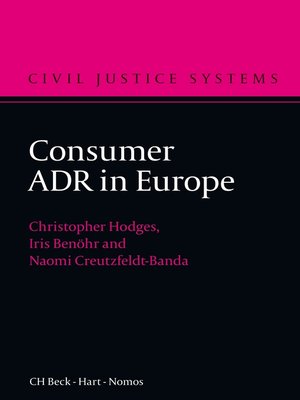cover image of Consumer ADR in Europe